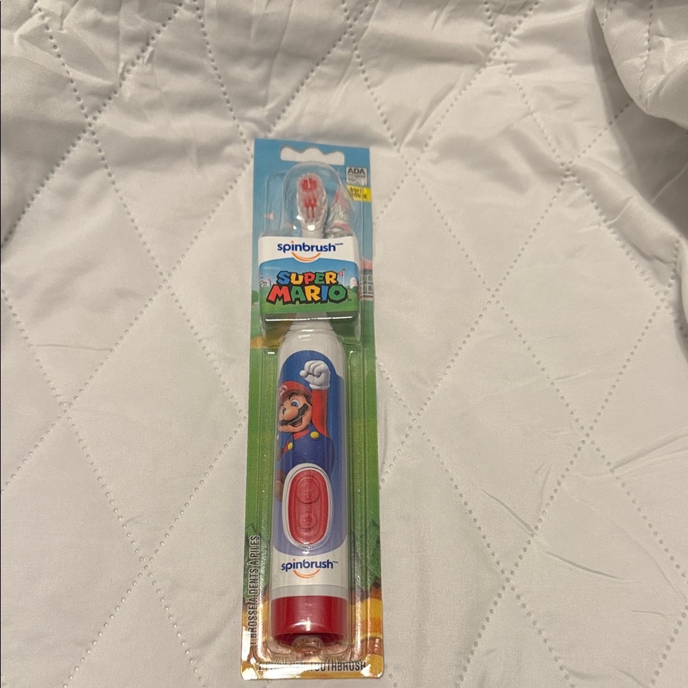 Super Mario Kids Toothbrush - Red and Blue